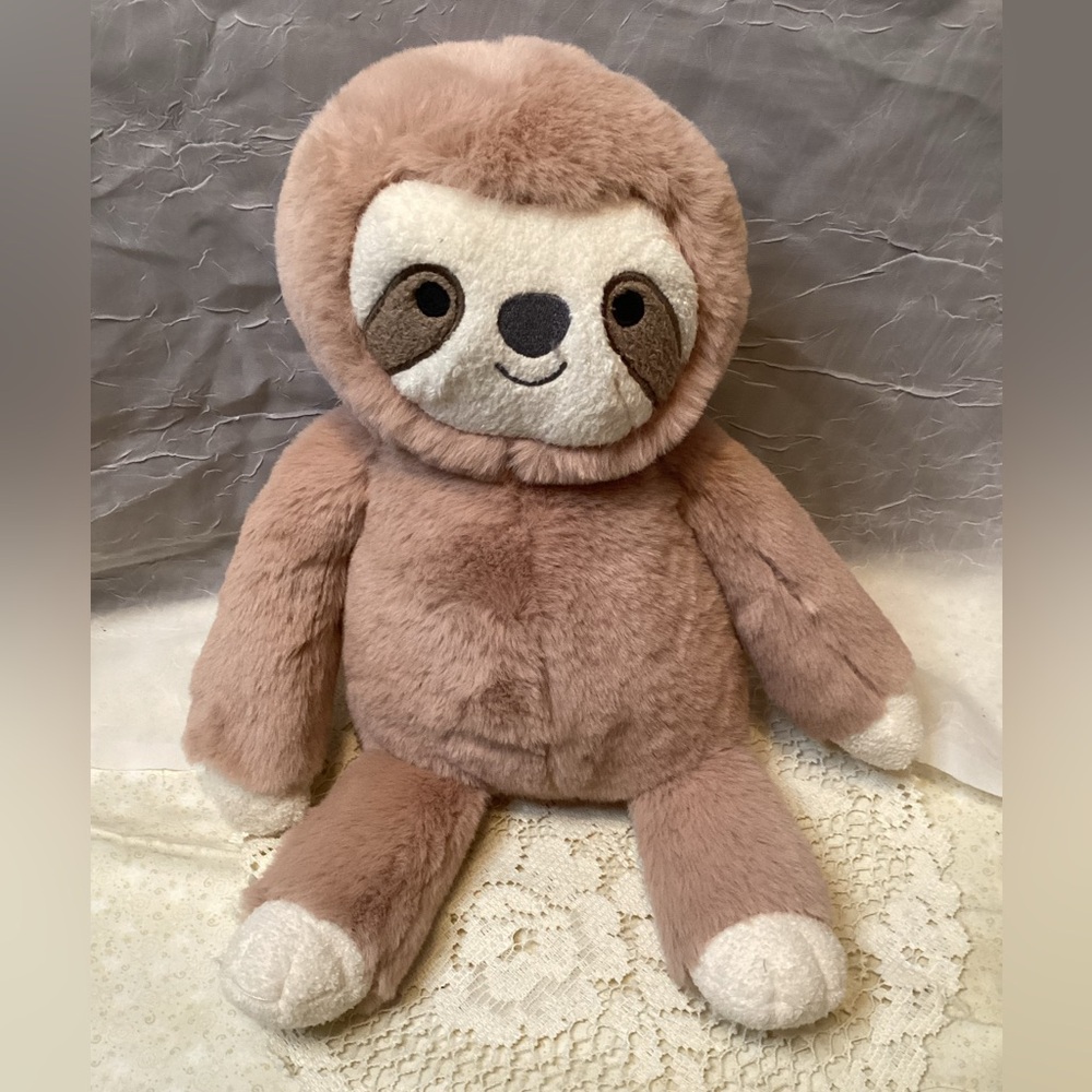 Cloud Island Sloth 14" Plush Toy in Soft Brown and Cream Very Soft Baby 2023